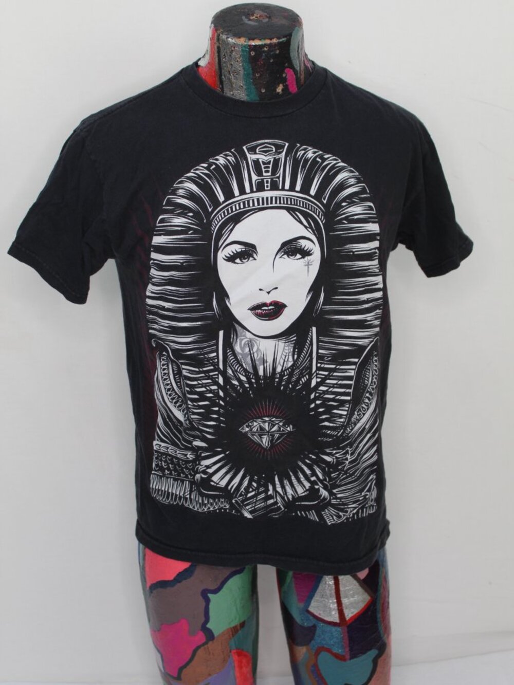 Vintage Alstyle Egyptian Pharaoh Adult Medium Black Tshirt